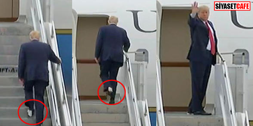 Trump uçağa tuvalet kağıdıyla bindi!