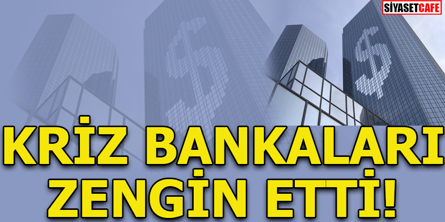 Kriz bankaları zengin etti!