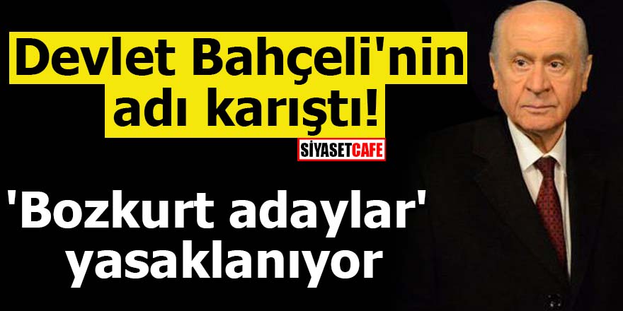 Devlet Bahçeli'nin adı karıştı! 'Bozkurt adaylar' yasaklanıyor