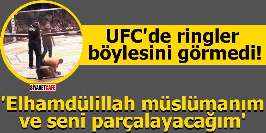 UFC'de ringler böylesini görmedi!