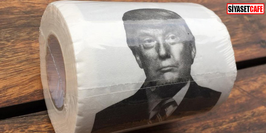 Trump’ı tuvalet kağıdı yaptılar!