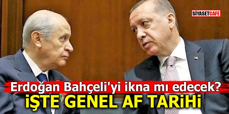 Erdoğan Bahçeli'yi ikna mı edecek? İşte genel af tarihi