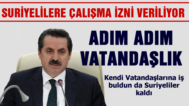 Suriyelilere çalışma izni veriliyor
