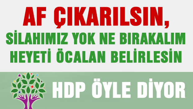 HDP'den şaşırtan çözüm süreci açıklaması