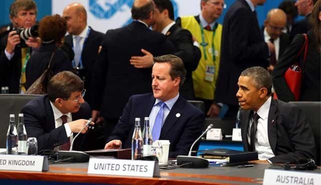 Davutoğlu, Obama ile görüştü