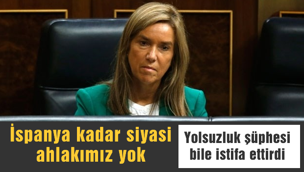 İspanya kadar siyasi ahlakımız yok