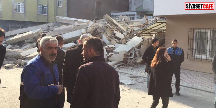 Mersin'de 2 ailenin yaşadığı 5 katlı bina çöktü