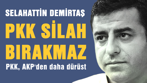 Demirtaş: PKK silah bırakmaz