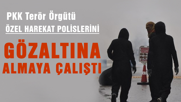 PKK'lılar özel harekat polislerini gözaltına almaya çalıştı