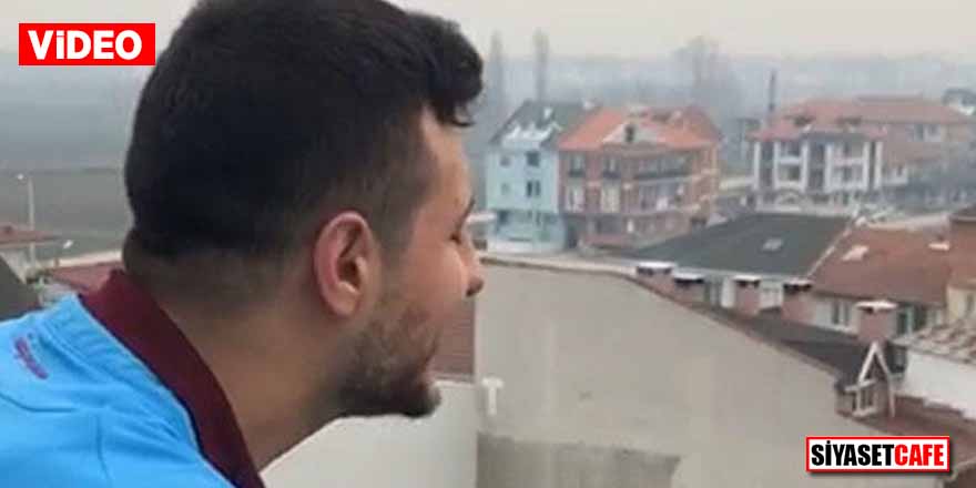 Fenerli taraftar Hasan Sağlam sevdiği kız için minareye çıktı: "Bize her yer Trabzon"