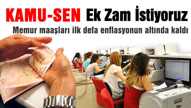 KAMU-SEN memur maaşlarına ek zam için meydanlara indi