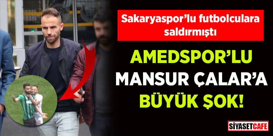 Rakip futbolculara saldıran Amedspor’lu Mansur Çalar futboldan men edildi