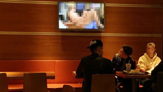 McDonalds'ta porno yayın şoku