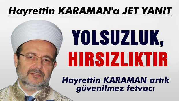 'Yolsuzluk Hırsızlık değildir' sözlerine Diyanet'ten cevap geldi