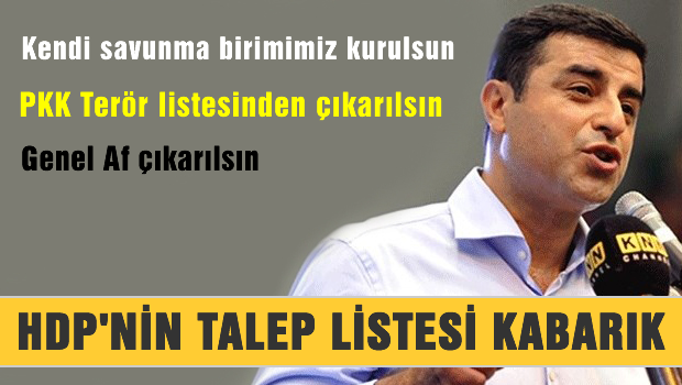 Demirtaş çözüm sürecinin kodlarını deşifre etti gibi