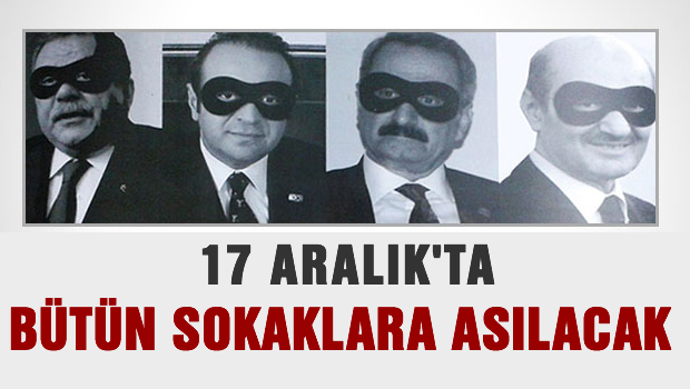 CHP, 17 Aralık'ta tüm sokaklara bu afişi asacak