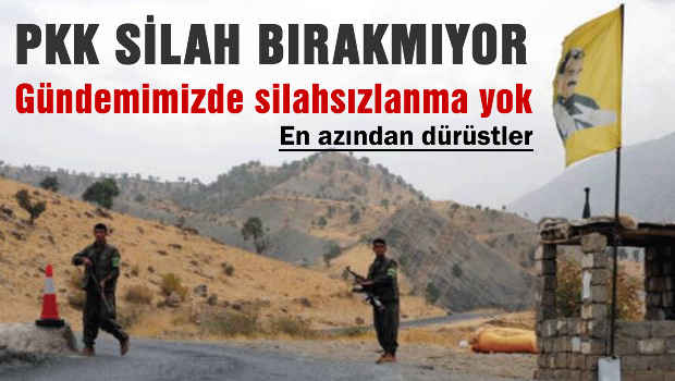 Kandil: Gündemimizde silahsızlanma yok