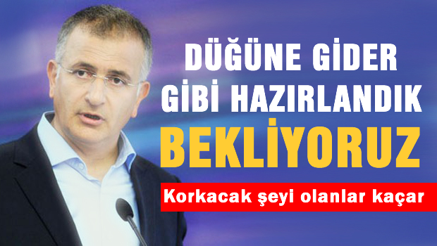 Düğüne gider gibi giyindik bekliyoruz