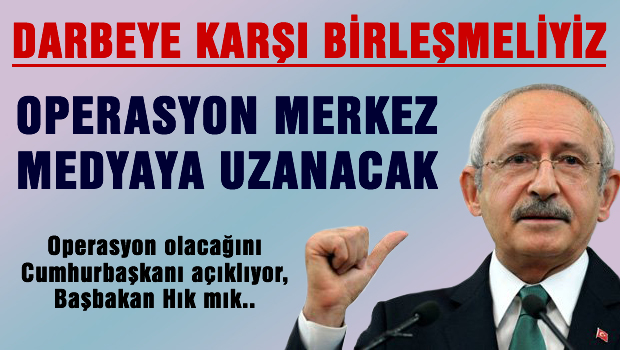 Darbeye karşı birleşmeliyiz
