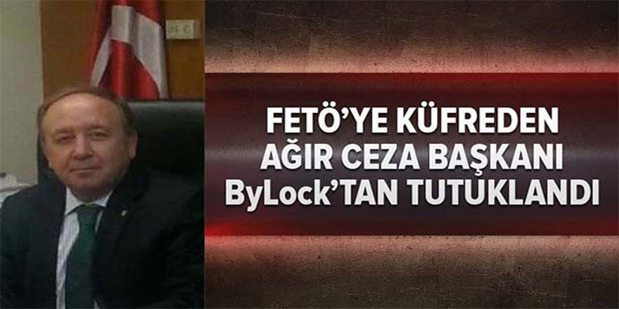FETÖ'ye küfreden Ağır Ceza Başkanı ByLock'tan tutuklandı!