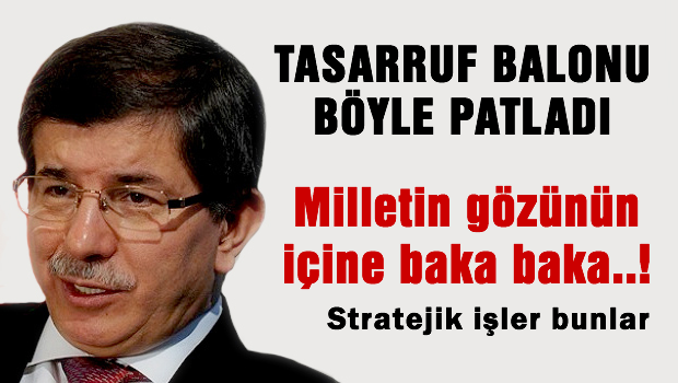 Sözde 'tasarruf' balonu bile patladı!