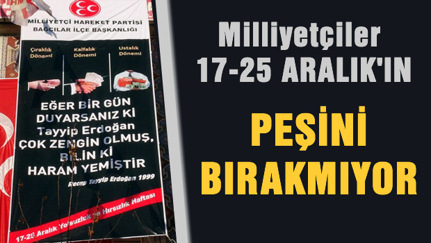 Bağcılar MHP'de yolsuzluk pankartı