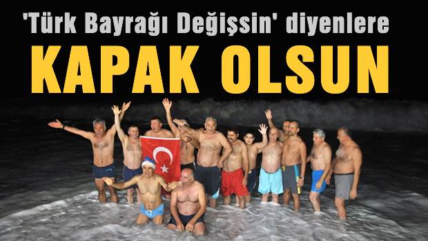 Yeni yıla denizde girdiler