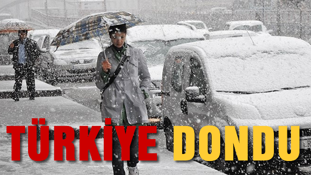 Donduk kaldık