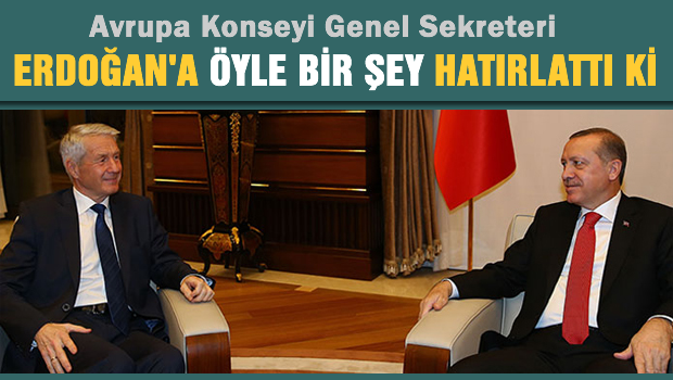 Avrupa Konseyi Genel Sekreteri: Erdoğan'a GRECO'yu hatırlattım!