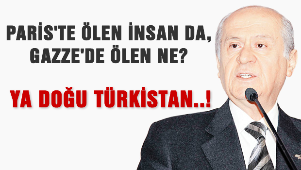 Paris'te ölenin, Gazze'de ölene üstünlüğü yoktur