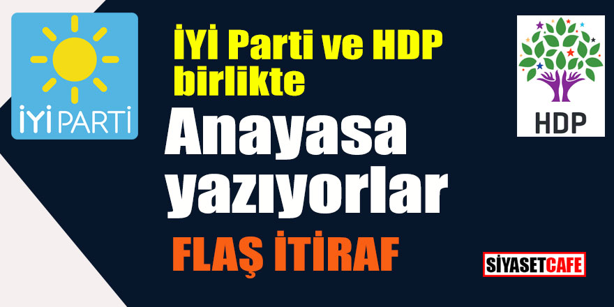 Flaş itiraf; İYİ Parti ve HDP birlikte Anayasa yazıyorlar