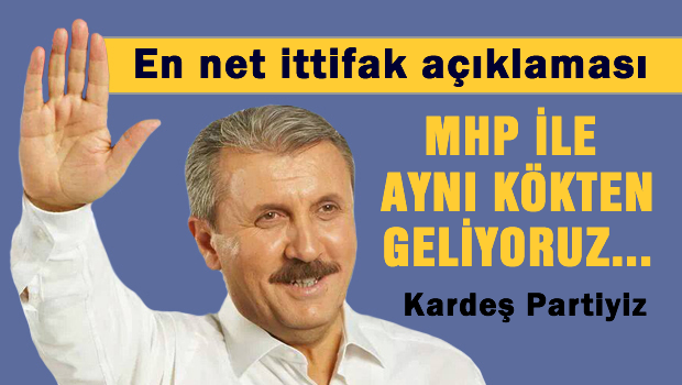 Destici'den en net  ittifak açıklaması