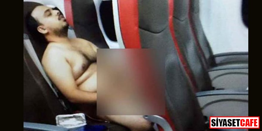 Mide bulandıran olay! Uçakta soyunup kendini tatmin etti