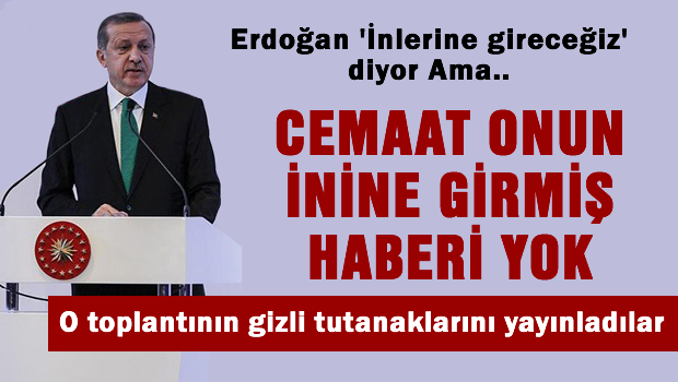 Cemaat Ak-Saray'daki toplantının gizli tutanaklarını yayınladı