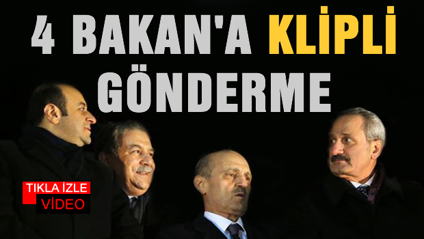 4 Bakan'a Klipli gönderme