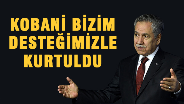 Arınç 'Kobani bizim desteğimizle kurtuldu'