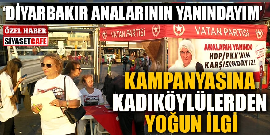 'Diyarbakır analarının yanındayım' kampanyasına kadıköylülerden yoğun ilgi