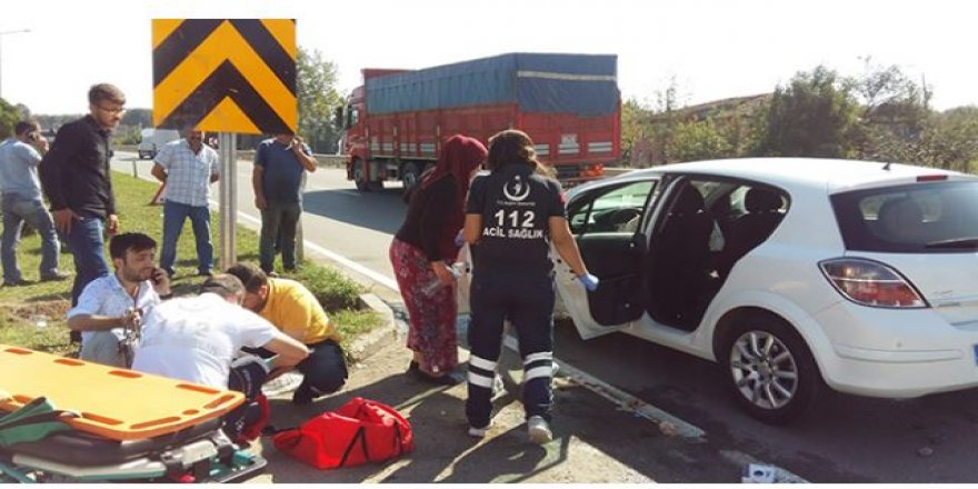 Bafra’da trafik kazası: Yaralılar var