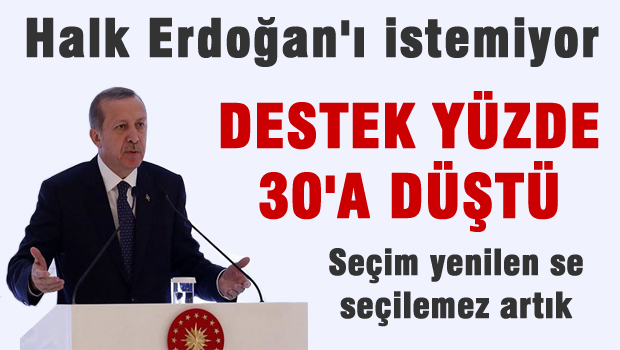 Halk Erdoğan'ı başkan istemiyor