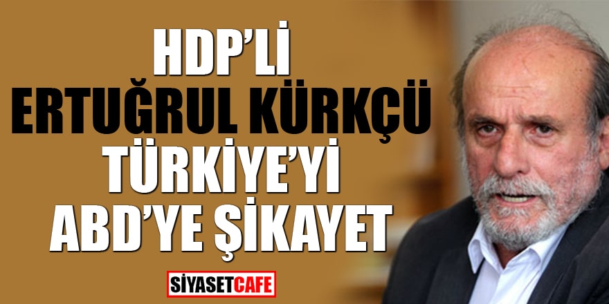 HDP'li Ertuğrul Kürkçü Türkiye'yi ABD'ye şikayet etti