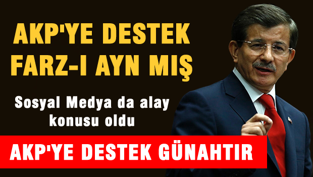 Din istismarlığı ancak bu kadar olur. Geçmişte bunu Erbakan yapardı