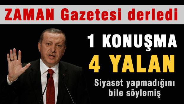 Erdoğan'dan bir konuşmada 4 yalan