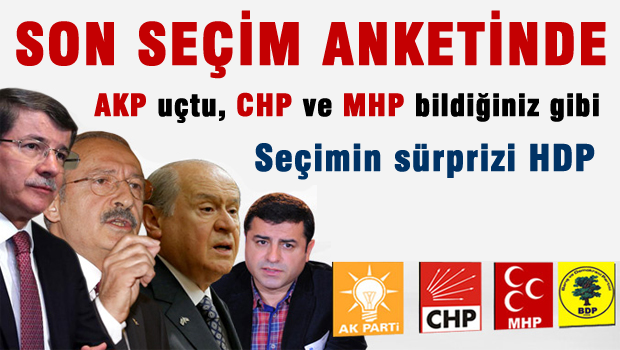 Son seçim anketinde AKP uçtu