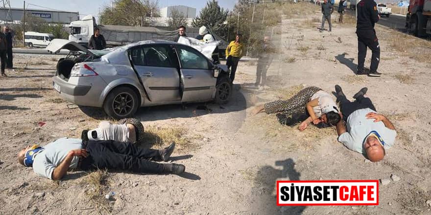 Aksaray'da feci kaza: Yaralılar yola saçıldı
