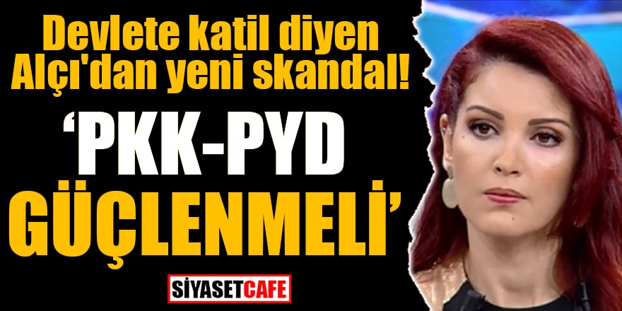 Devlete katil diyen Alçı'dan yeni skandal! PKK-PYD güçlenmeli