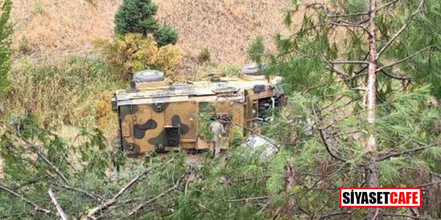 Kahramanmaraş'ta askeri araç devrildi: Yaralılar var