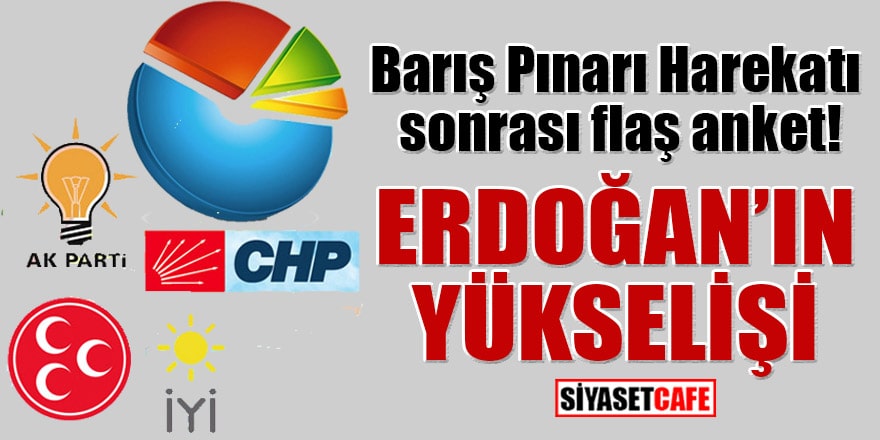 Barış Pınarı Harekatı sonrası flaş anket! Erdoğan'ın yükselişi