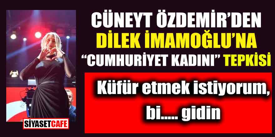 Cüneyt Özdemir'den Dilek İmamoğlu tepkisi; "Küfür etmek istiyorum ama.."
