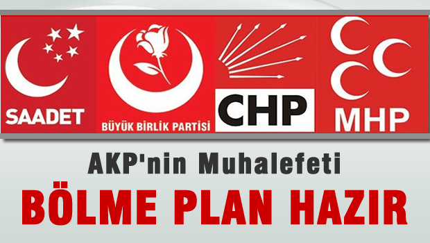 AKP'nin MHP, BBP, SP ve CHP'yi bölme planı hazır