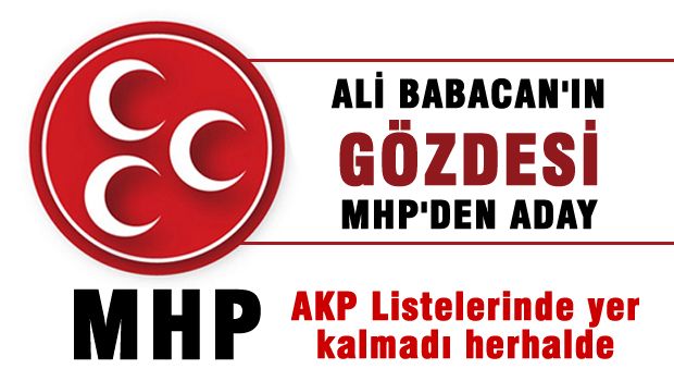 Ali Babacan'ın gözdesi MHP'den aday